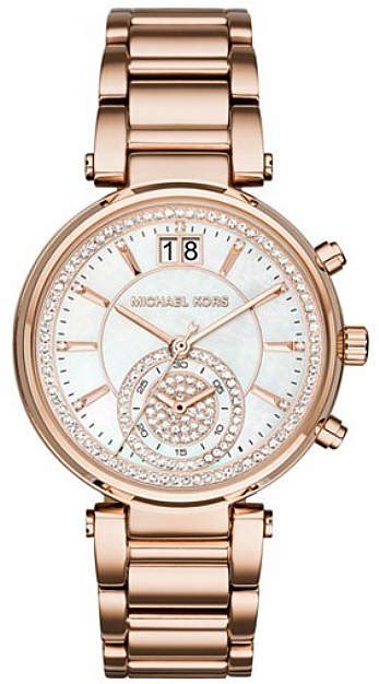 Women's Michael Kors Sawyer Rose Gold Chronograph 